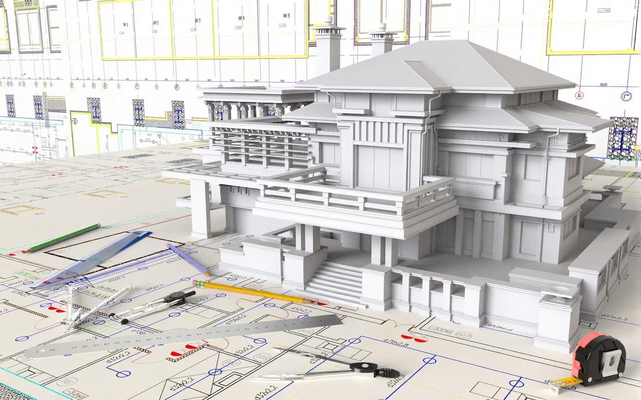 2D CAD architectural design